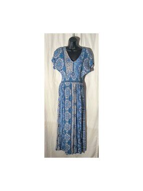 Women’s Blue & White Long Dress